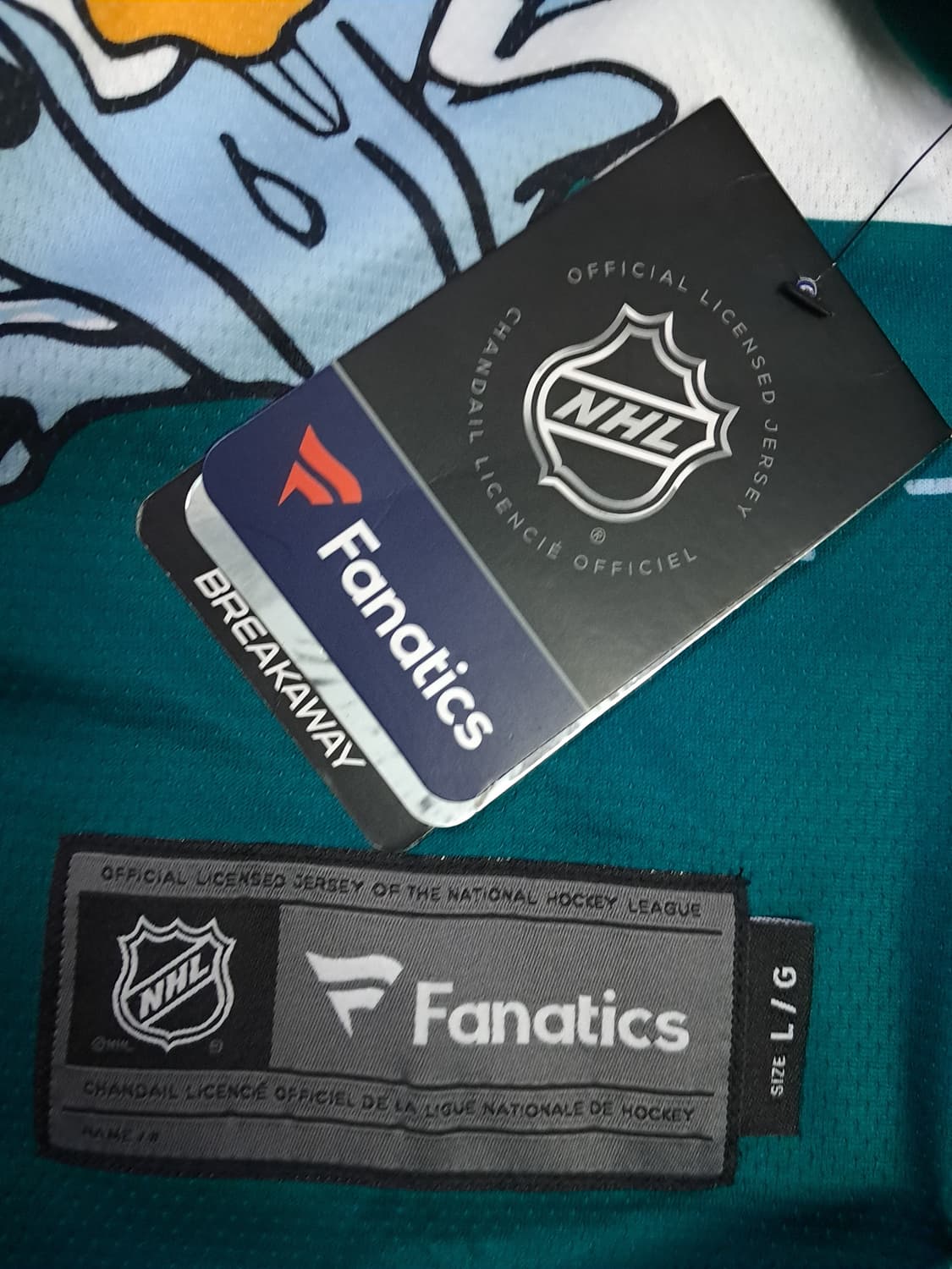택새제품 오리지날 NHL X 파나틱스  하키져지 상품이미지5