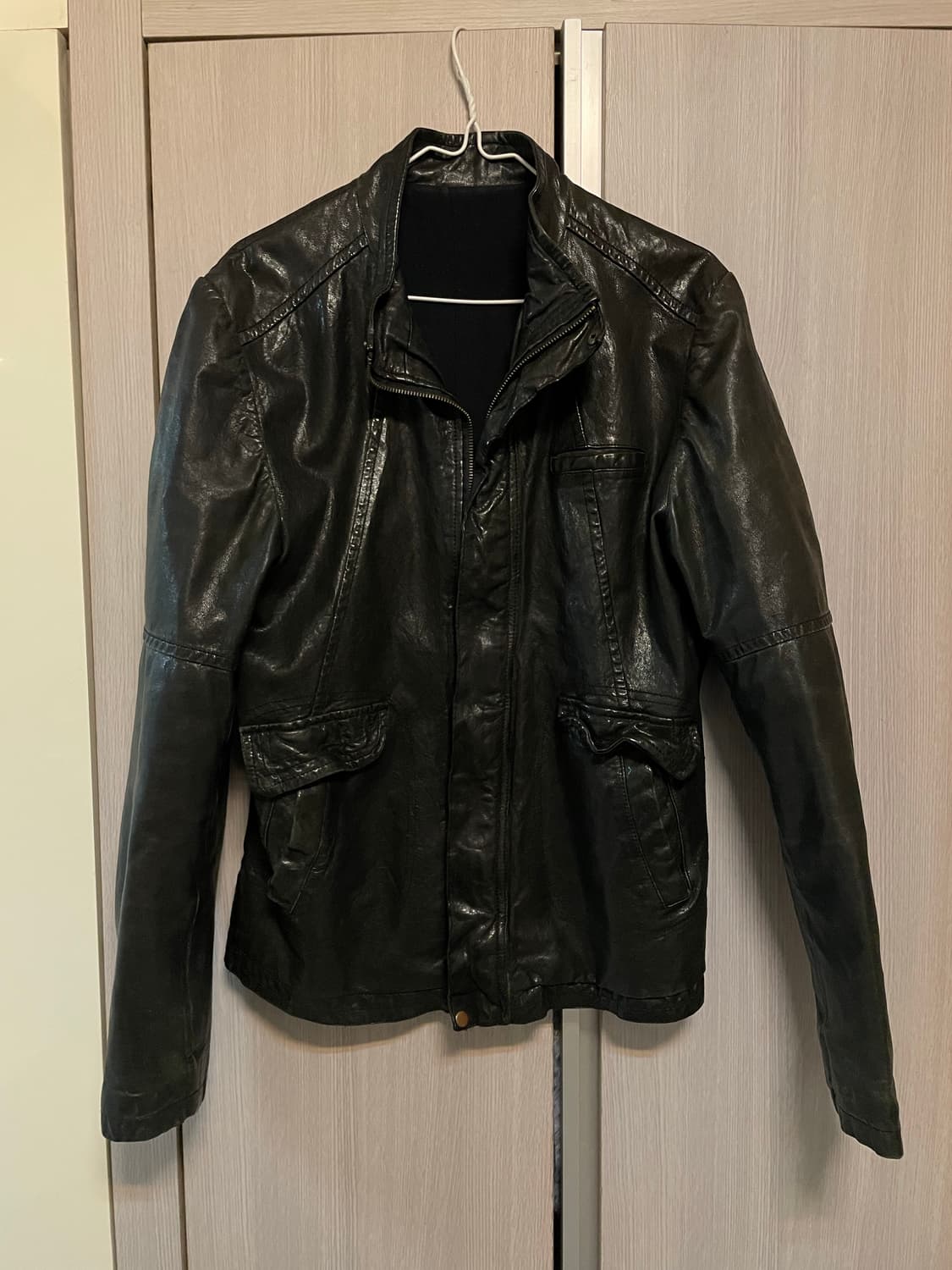 Sheep skin leather jacket 상품이미지1
