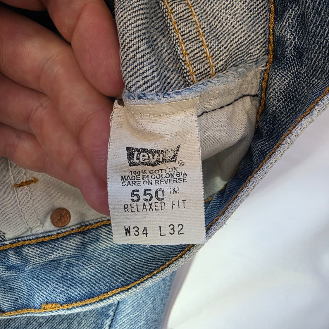[W34L32]90s 리바이스 550 릴렉시드핏 데님팬츠 상품이미지4