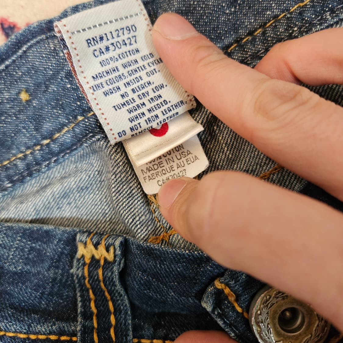 트루릴리젼 AVA BIG T 로우라이즈 세미 부츠컷 상품이미지6