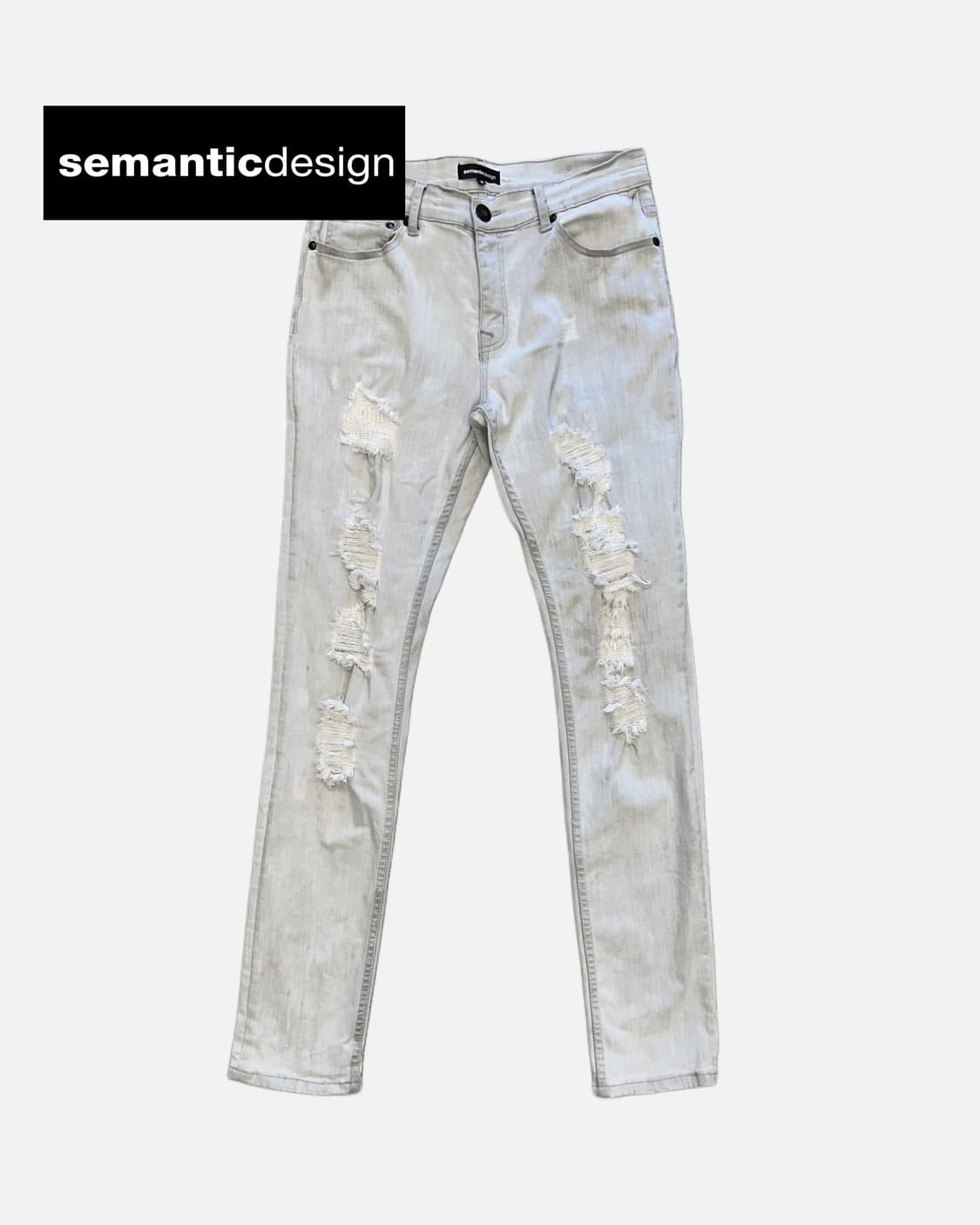 light grey distressed jean 상품이미지1