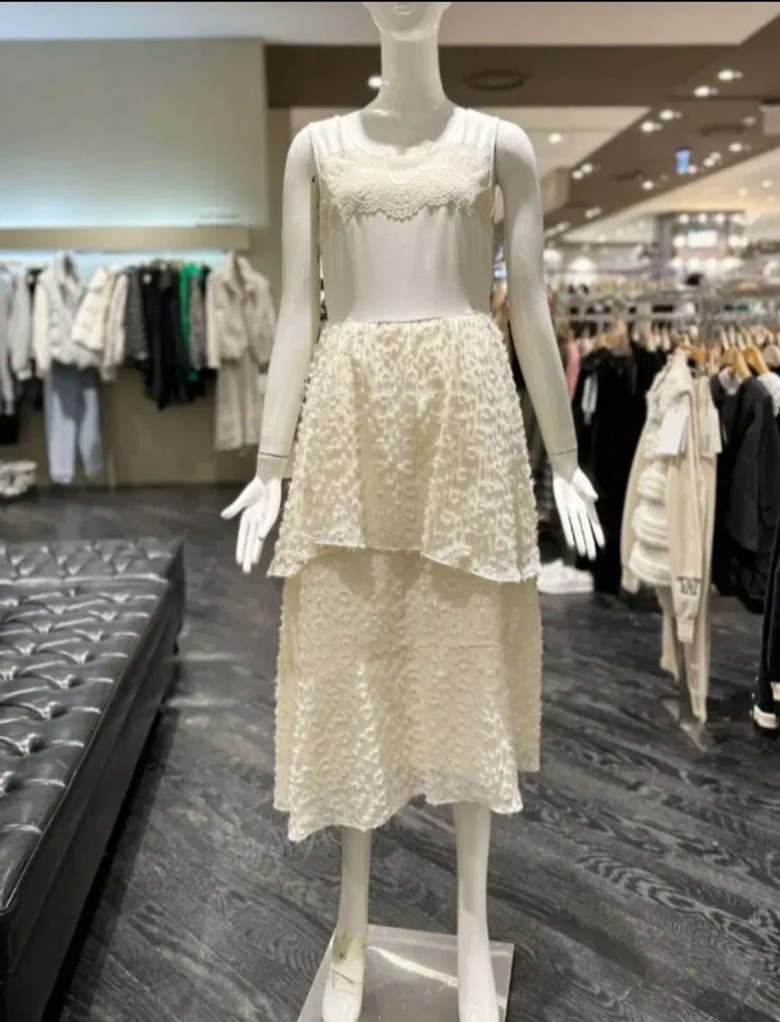 (새상품,크림색상)오즈세컨 원피스 44사이즈 상품이미지2