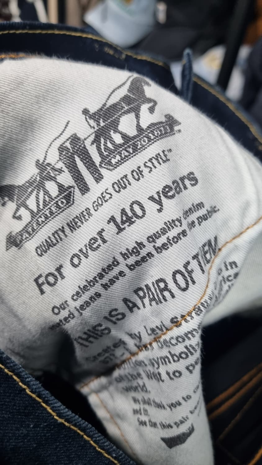 리바이스 슬림(511) 진청 윈터 데님진(안감기모) 32사이즈 상품이미지4