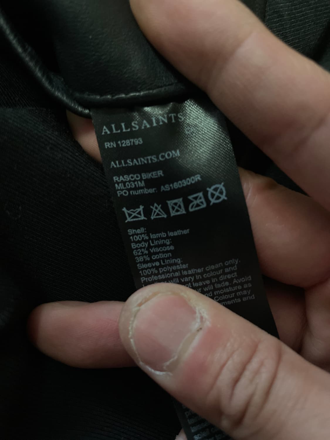 ALL SAINTS 웨스턴 무드 2WAY 램스킨 양가죽 라스코 레더 상품이미지9