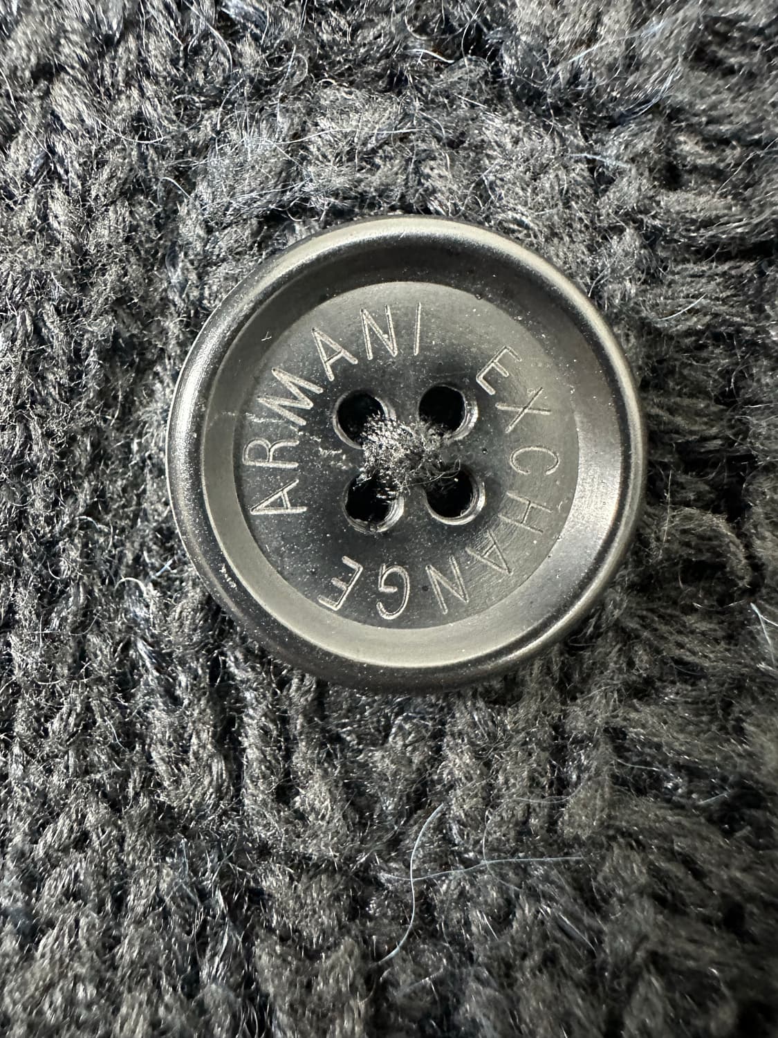 아르마니 익스체인지 숄카라 더블 니트 가디건 상품이미지7