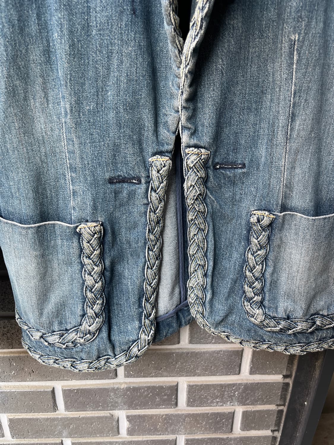 H.A.K 브레이디드 데님자켓 상품이미지6