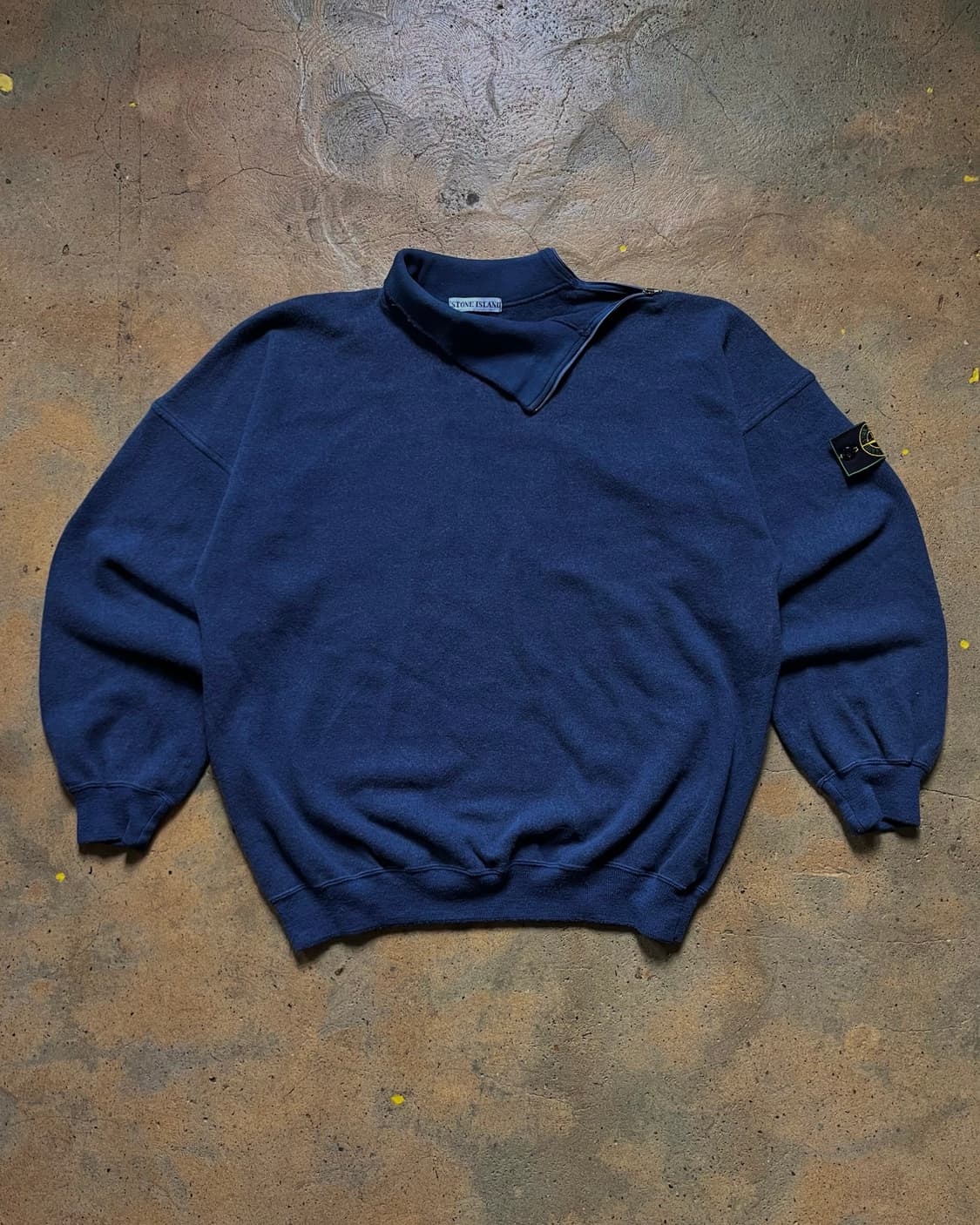 80s 스톤아일랜드 사이드 지퍼 롤 넥 니트 그린엣지 아카이브 상품이미지2