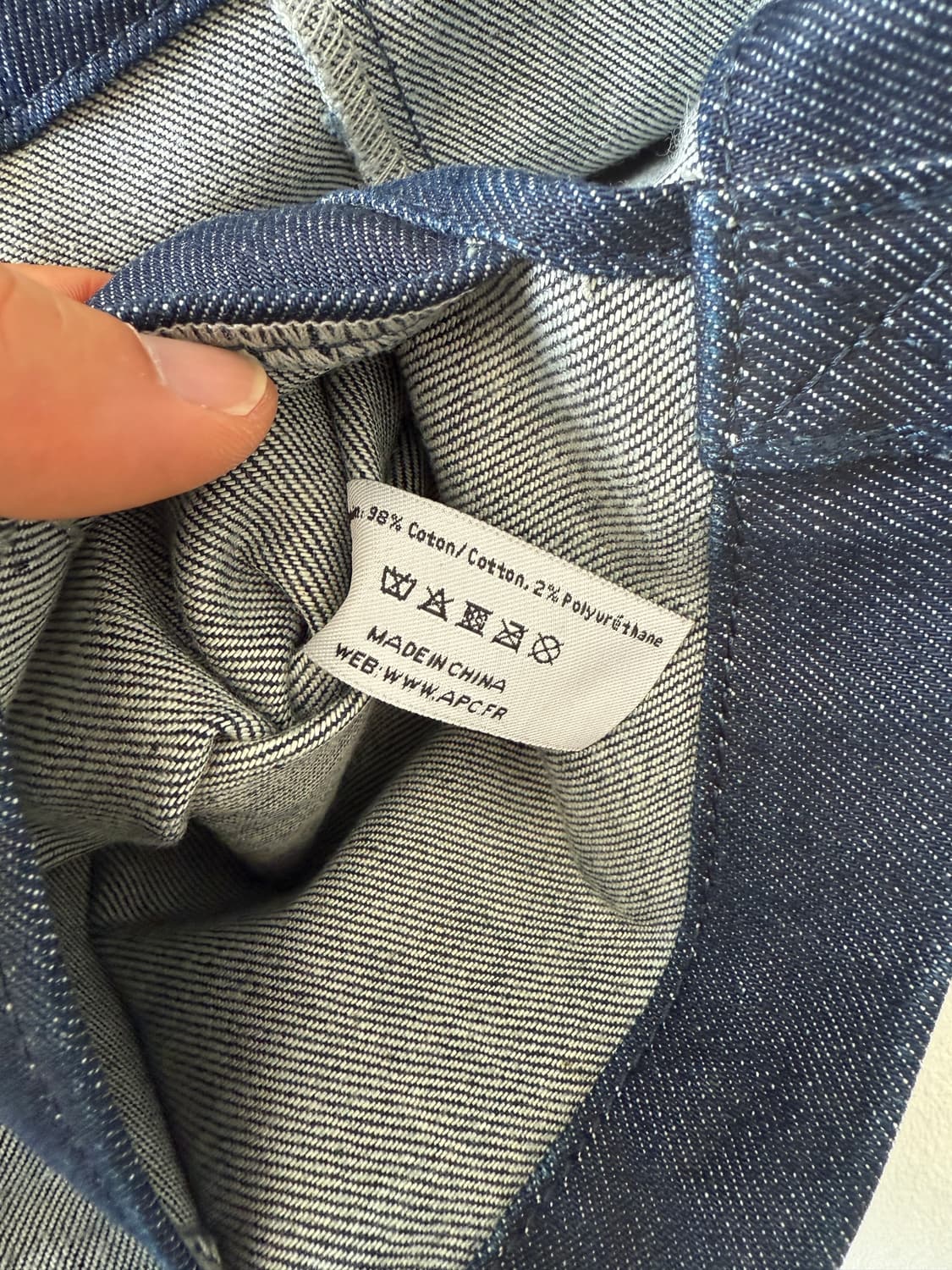 아페쎄(A.P.C) 데님 숄더 토트백 상품이미지6