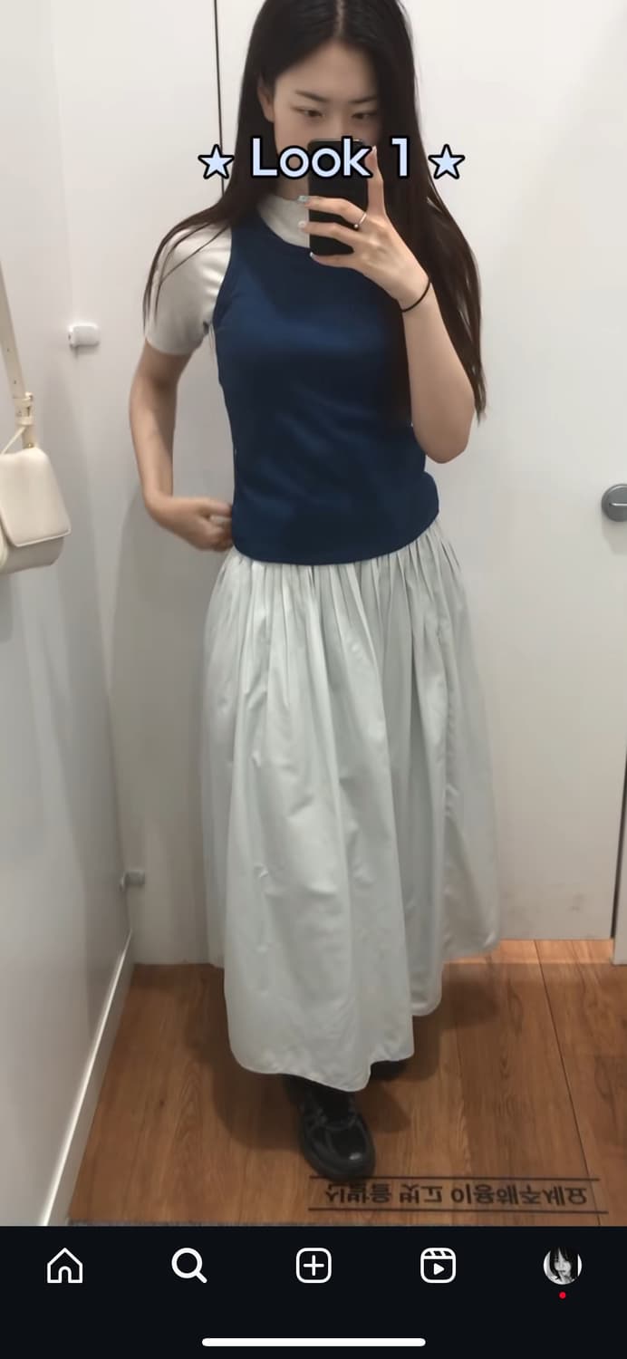 Uniqlo volume gather skirts 상품이미지1