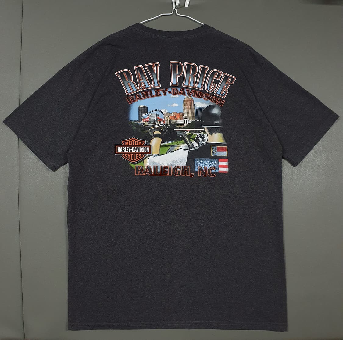XL (105) 할리데이비슨 00s USA 라일리 그래픽 빅로고 반팔티 상품이미지1