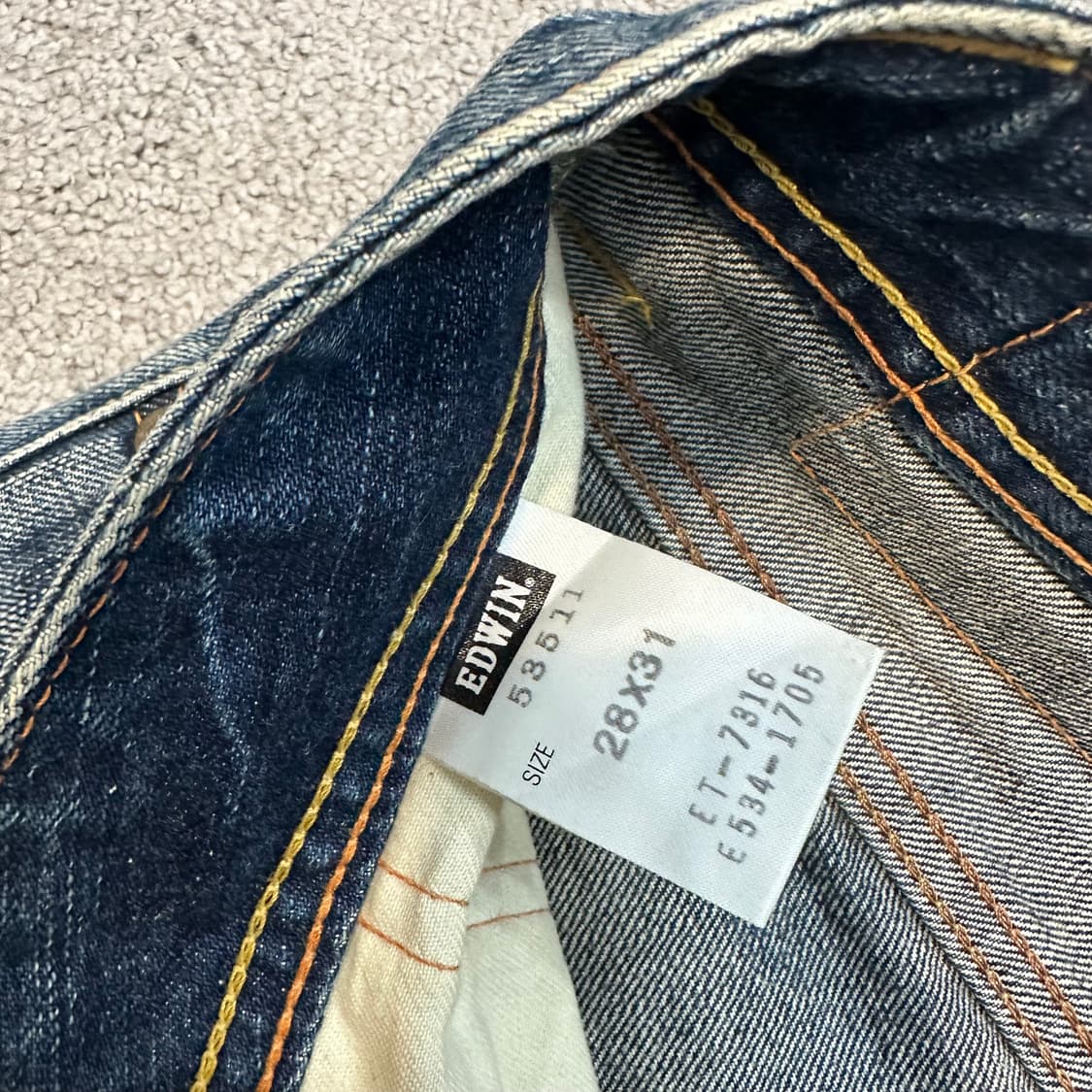 에드윈511 511RV 페이드 부츠컷 데님 팬츠(28) 상품이미지6