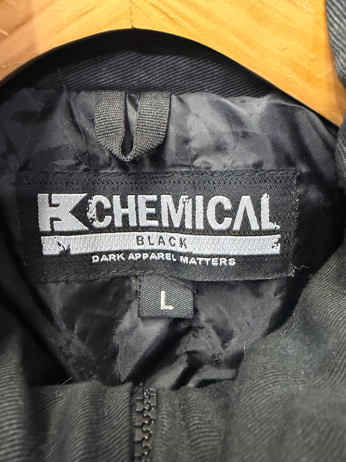 정품) Chemical 블랙 테크웨어 후드 자켓 L 상품이미지6