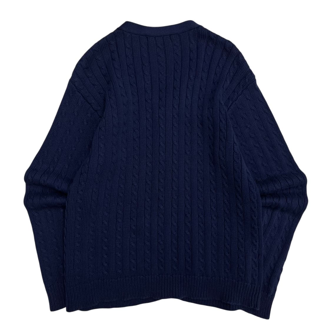 폴로 랄프로렌 레드포니 네이비 꽈배기 가디건 M 상품이미지3