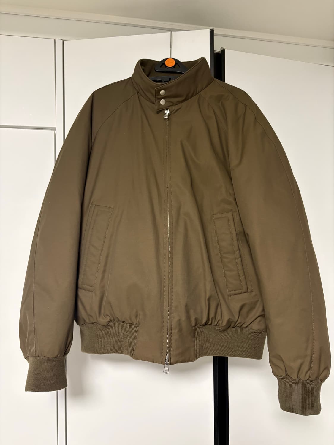 에프터프레이 리가지 해링턴 다운 블루종 브라운 라지 상품이미지1