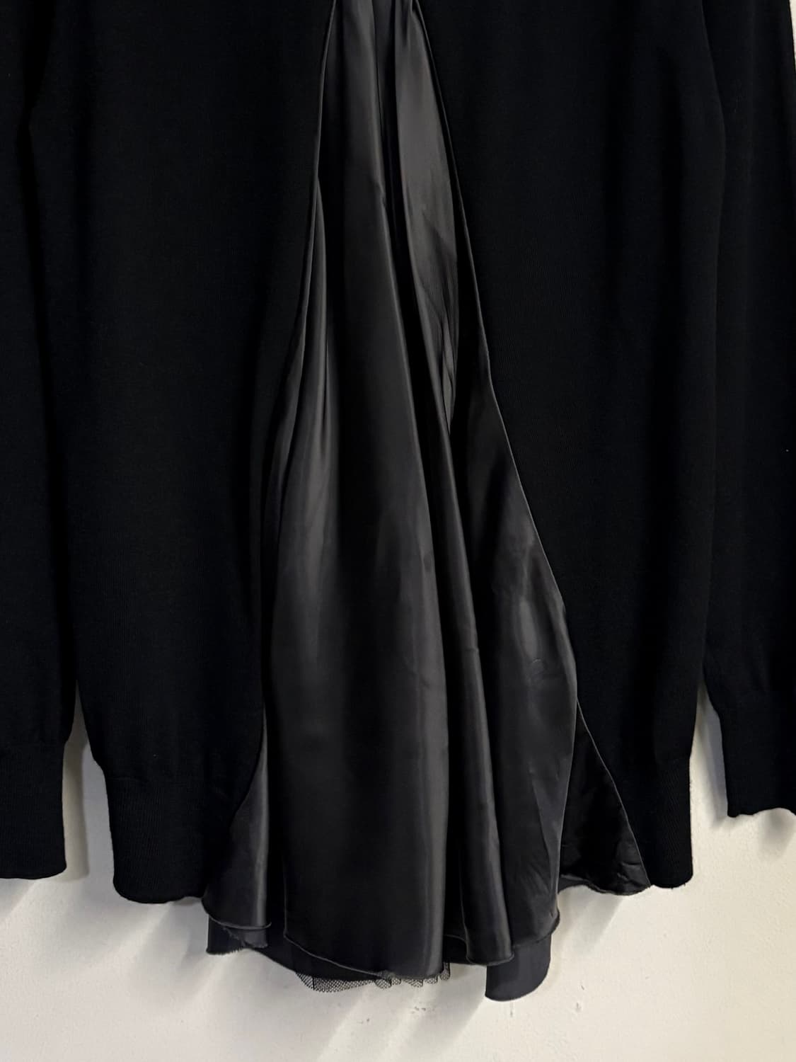 SACAI LUCK back pleats cardigan black 2 상품이미지6