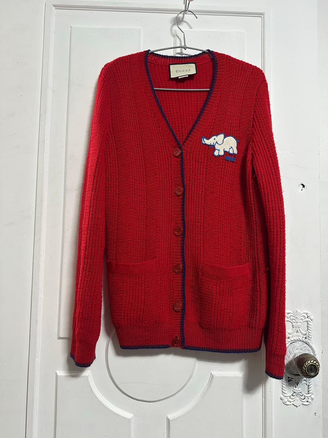 구찌 엘레펀트 울 가디건 상품이미지1