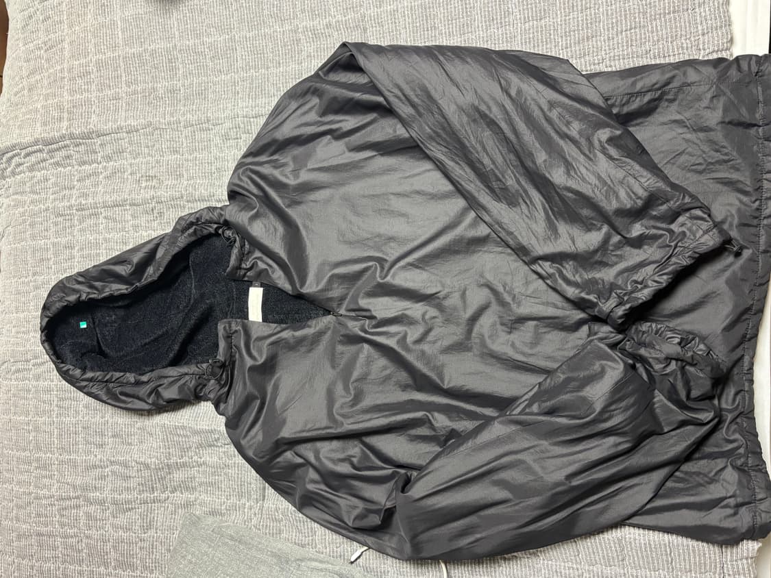 아모멘토 나일론 아노락 후드 블랙 L 상품이미지3