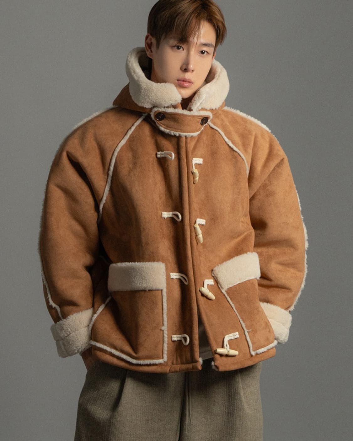 행자씨 고퀄 후드 무스탕 남녀공용 새 것 원가 135900원 상품이미지7