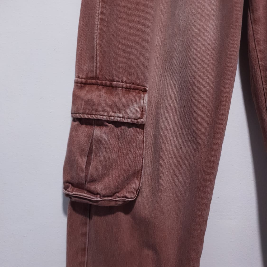 엑스톤즈 24ss XP138 파스텔 데님 카고 팬츠 핑크 28-29인치 상품이미지4