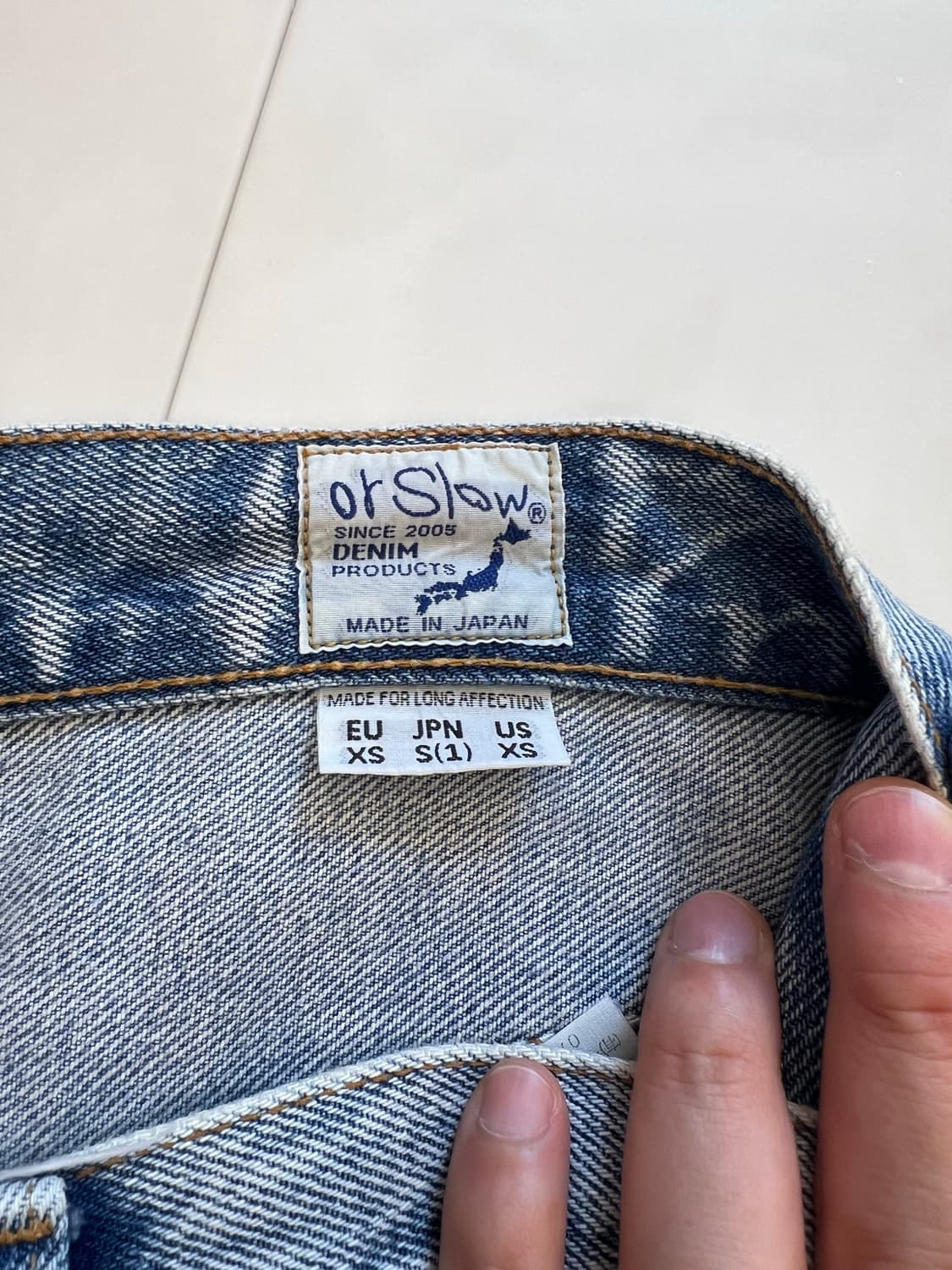 오어슬로우 105 스카이블루 1사이즈 판매합니다 상품이미지5
