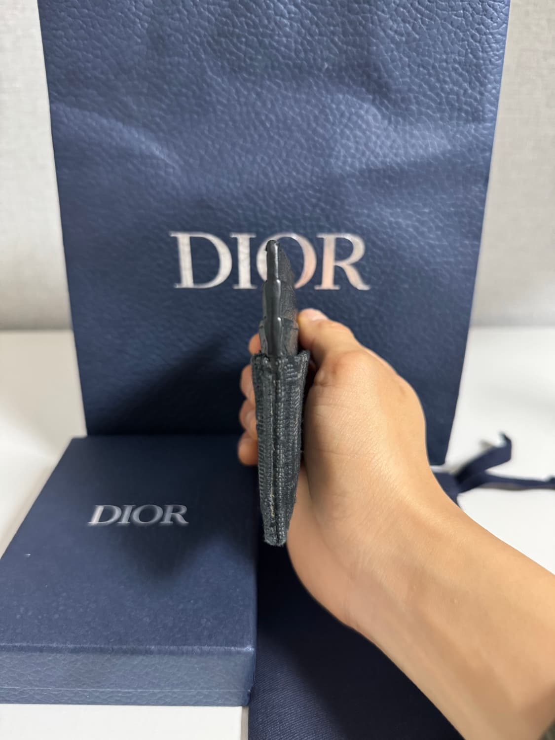 [새상품급/당일배송] 디올 오블리크 카드지갑 블랙 상품이미지3