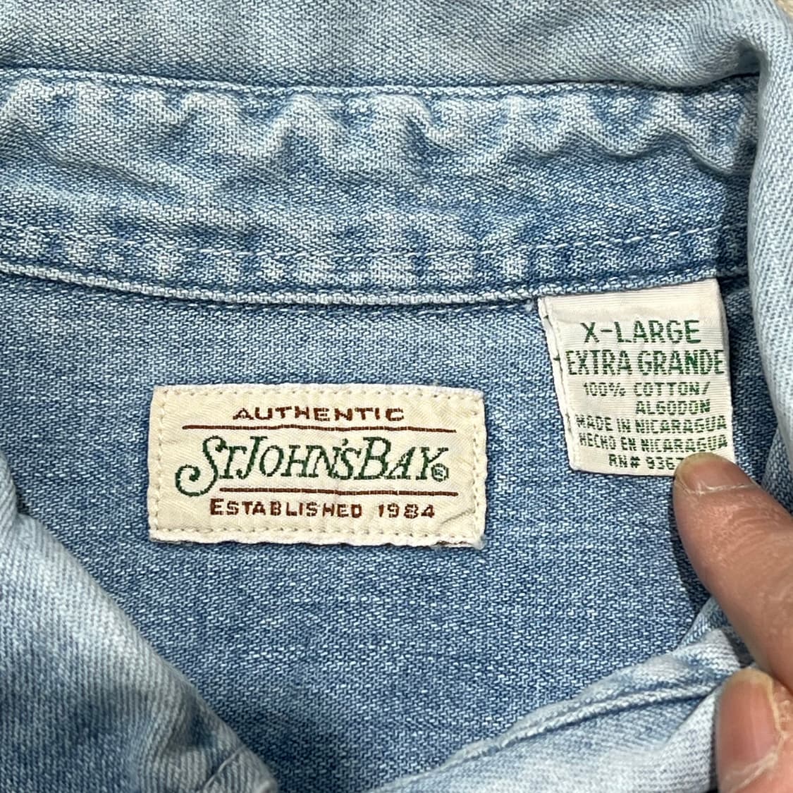 세인트존스베이 데님 하프셔츠 s10622 상품이미지6