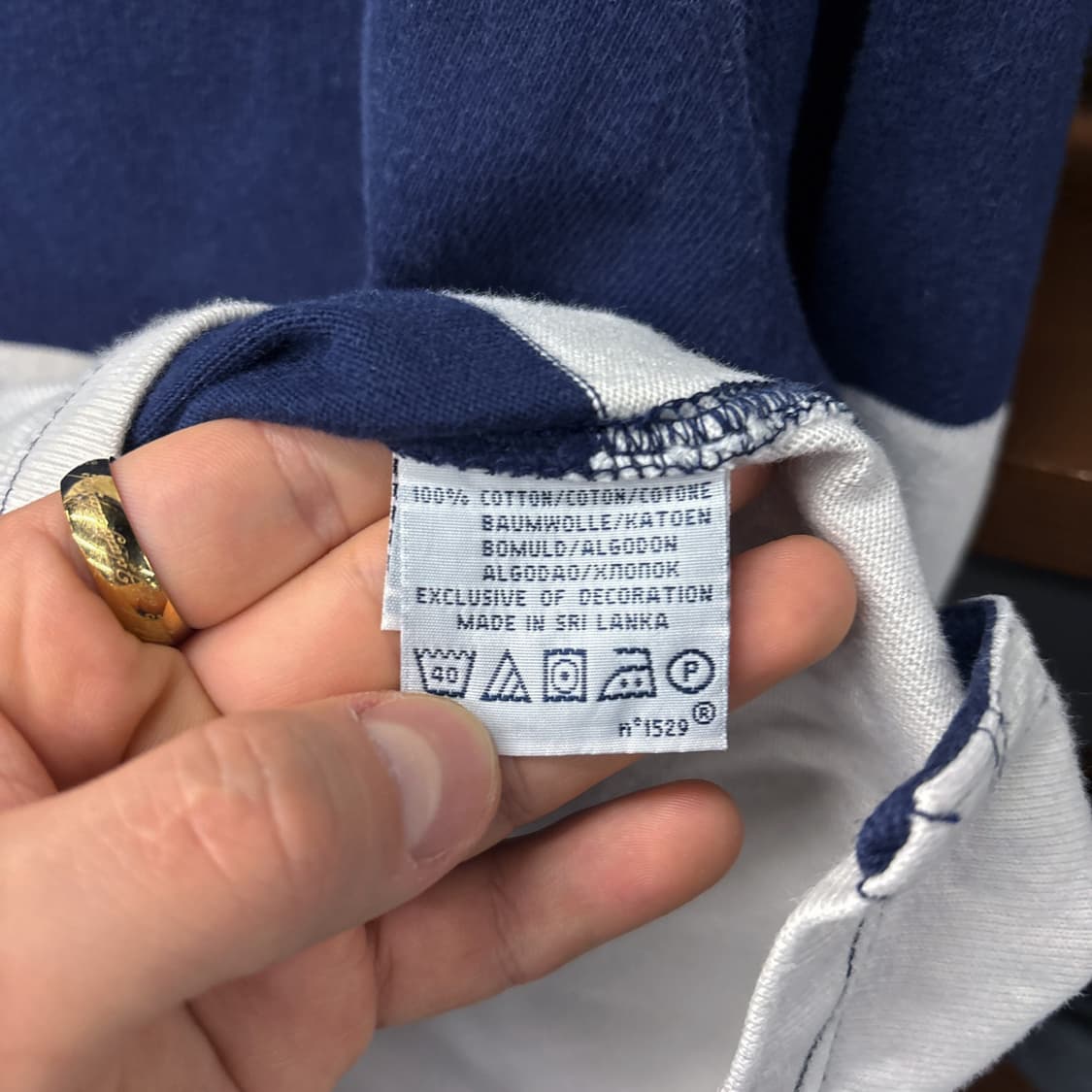 90s 폴로 랄프로렌 클래식 스트라이프 럭비셔츠 골든포니 N1004 상품이미지8