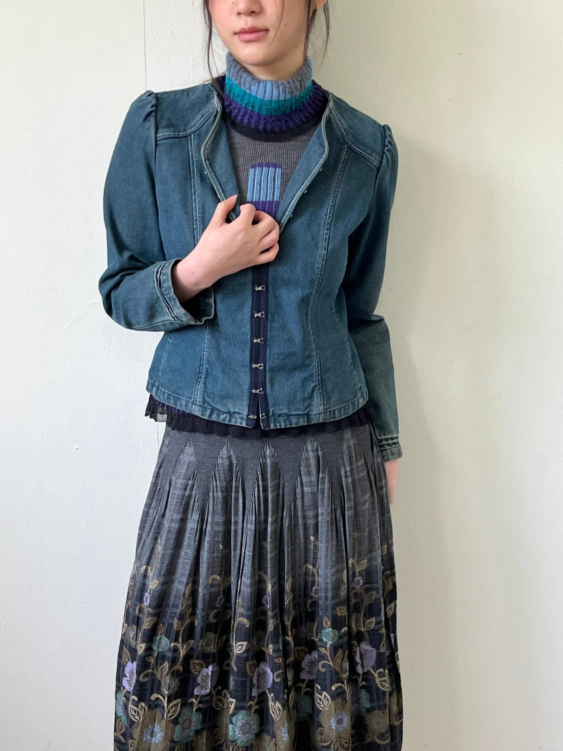 Zelal 후크 데님 자켓 상품이미지5