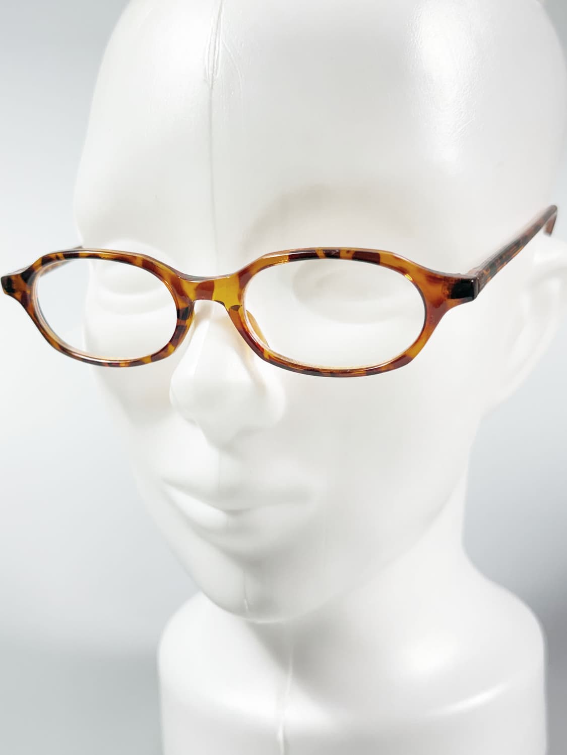 90s JOANNNA 토터스쉘 오벌 뿔테 프레임 빈티지 안경 상품이미지7