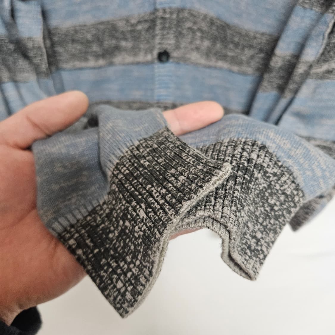 DKNY 스트라이프 코튼 가디건 M 상품이미지4