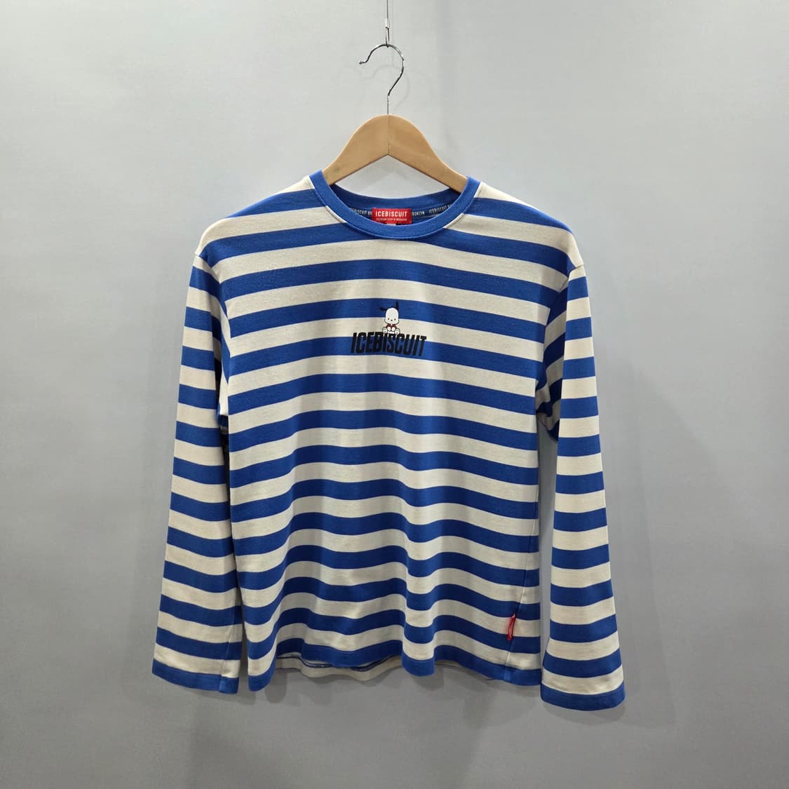 아이스비스킷 키즈 스트라이프 프린팅 롱슬리브 165 상품이미지1