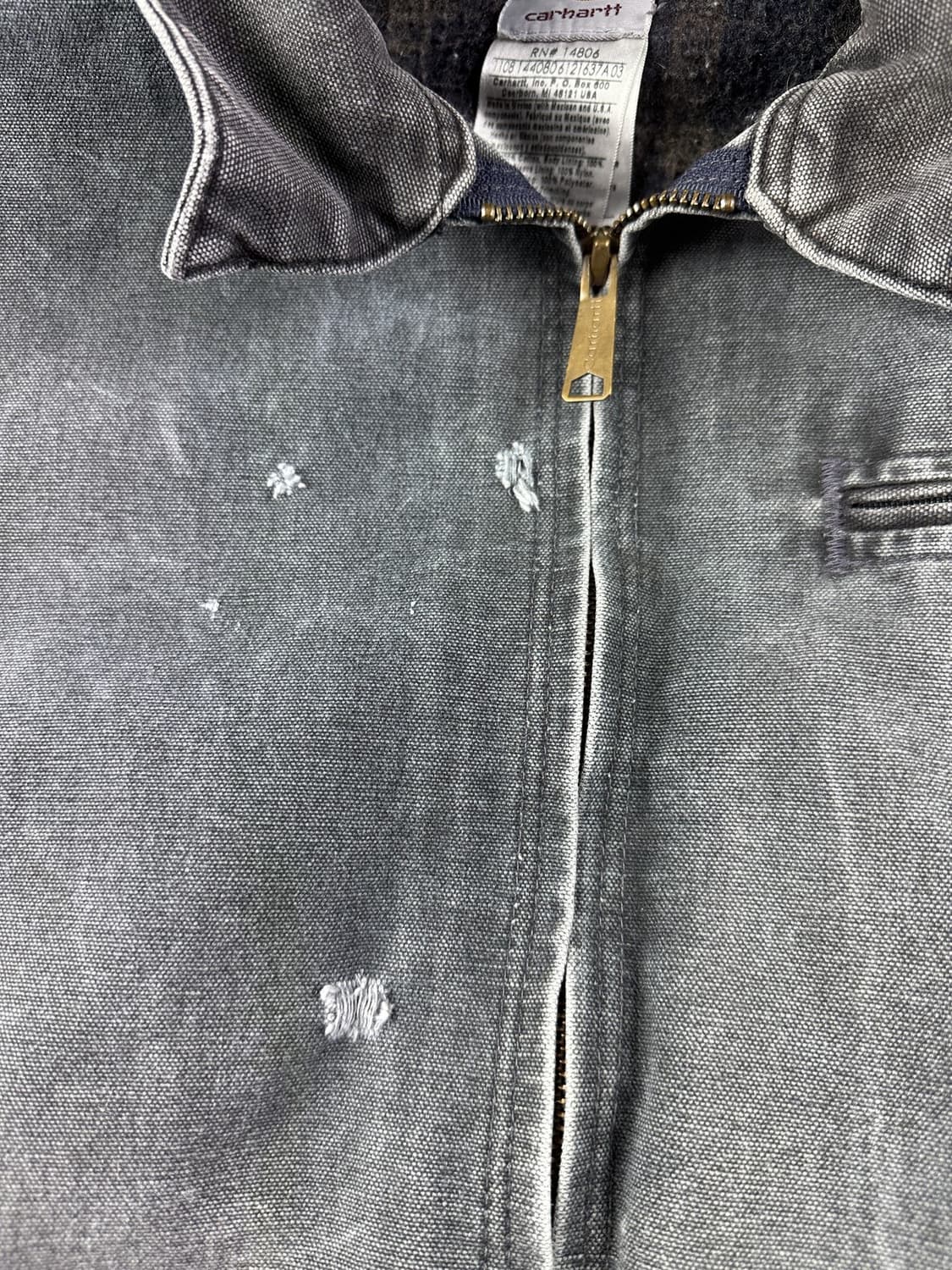 칼하트 J97 디트로이트 바운더리 라인 펜스 컴퍼니 커스텀 자켓 PTL 상품이미지5