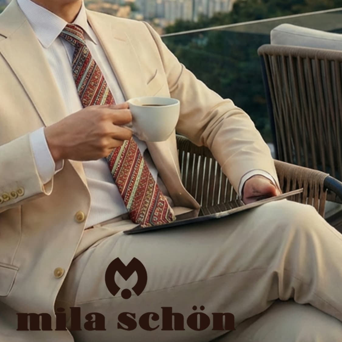 밀라숀 실크 와인 패턴 넥타이 9cm A+등급 K2527
 상품이미지1