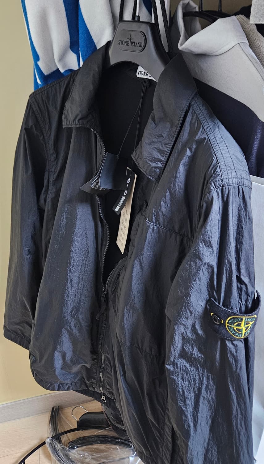 스톤 아일랜드 10723 가먼트 다이드 크링클랩스 리사이클 나일론 자켓 상품이미지1