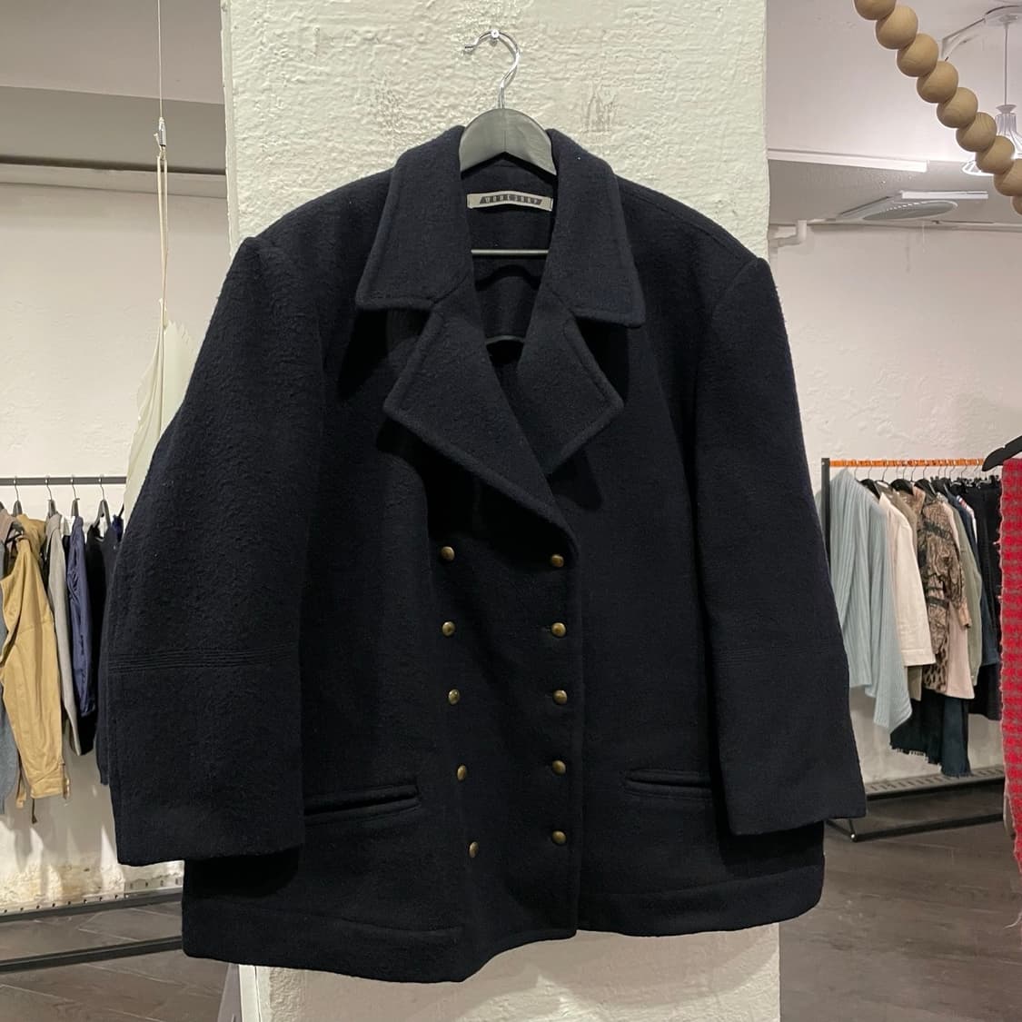 요지야마모토 오버사이즈 피코트 상품이미지1