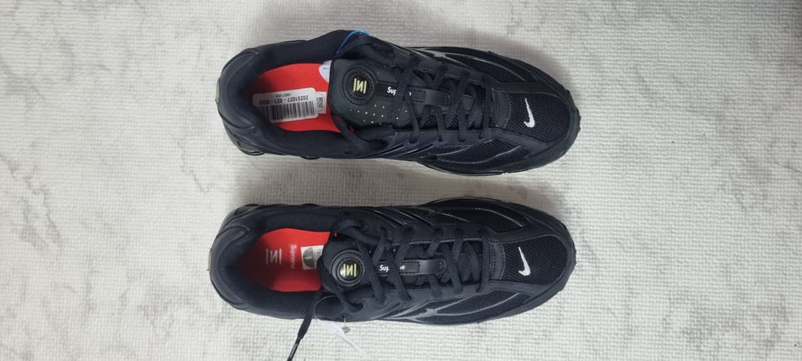 나이키 슈프림 샥스 라이드 2 sp 블랙 270 상품이미지5