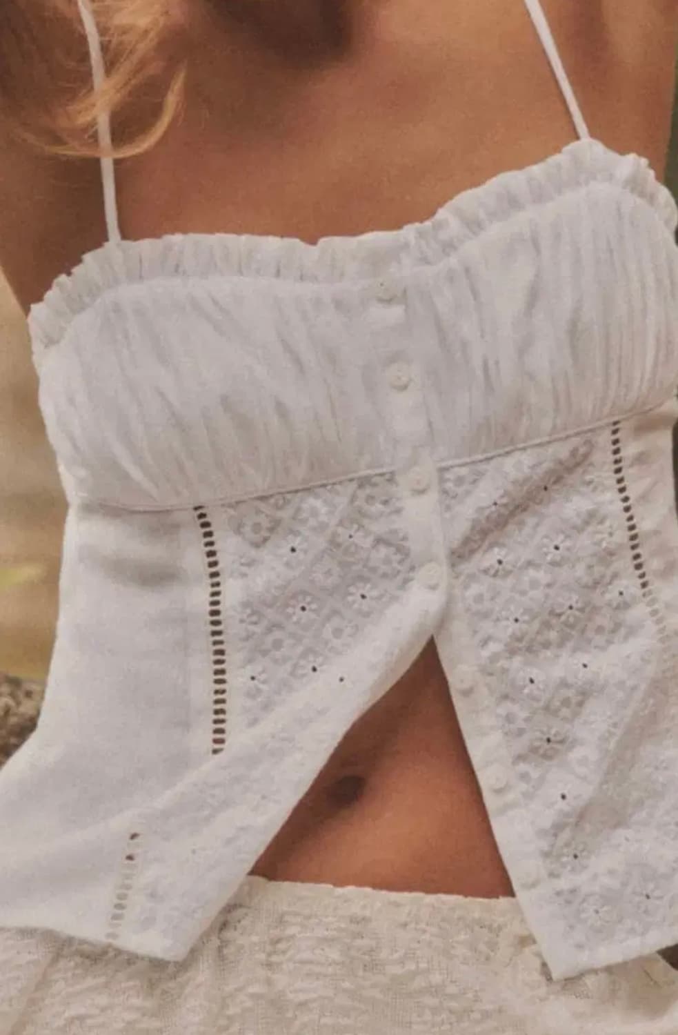 ZARA 자라 자수 블라우스, 자라 자수 탑, 나시 블라우스 상품이미지3