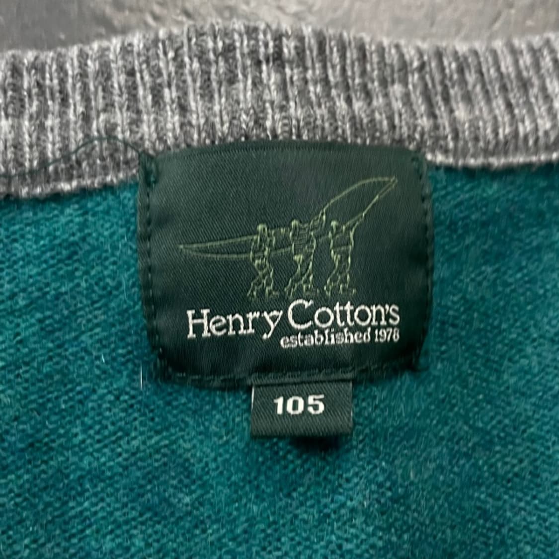 100 헨리코튼 아가일 니트  상품이미지3