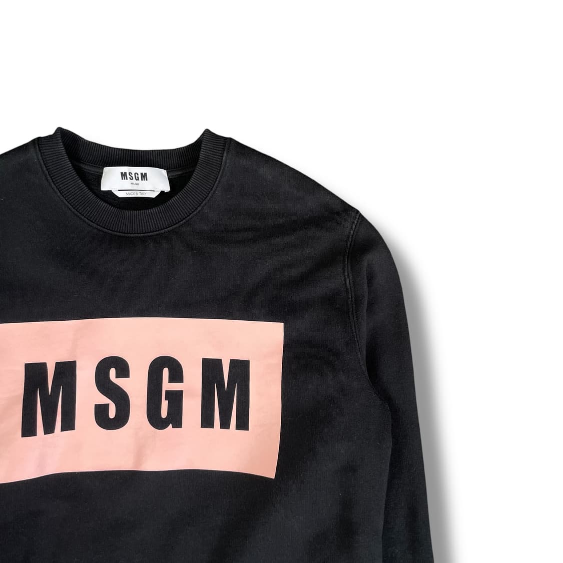  MSGM 블랙 핑크 프린팅 맨투맨  상품이미지2