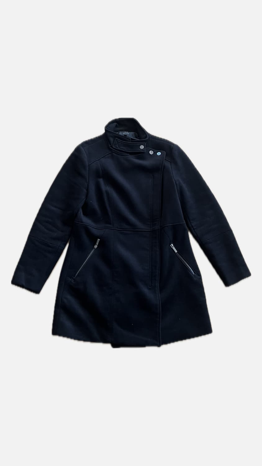 아르마니 비대칭 사선 펜싱 코트 L 상품이미지1