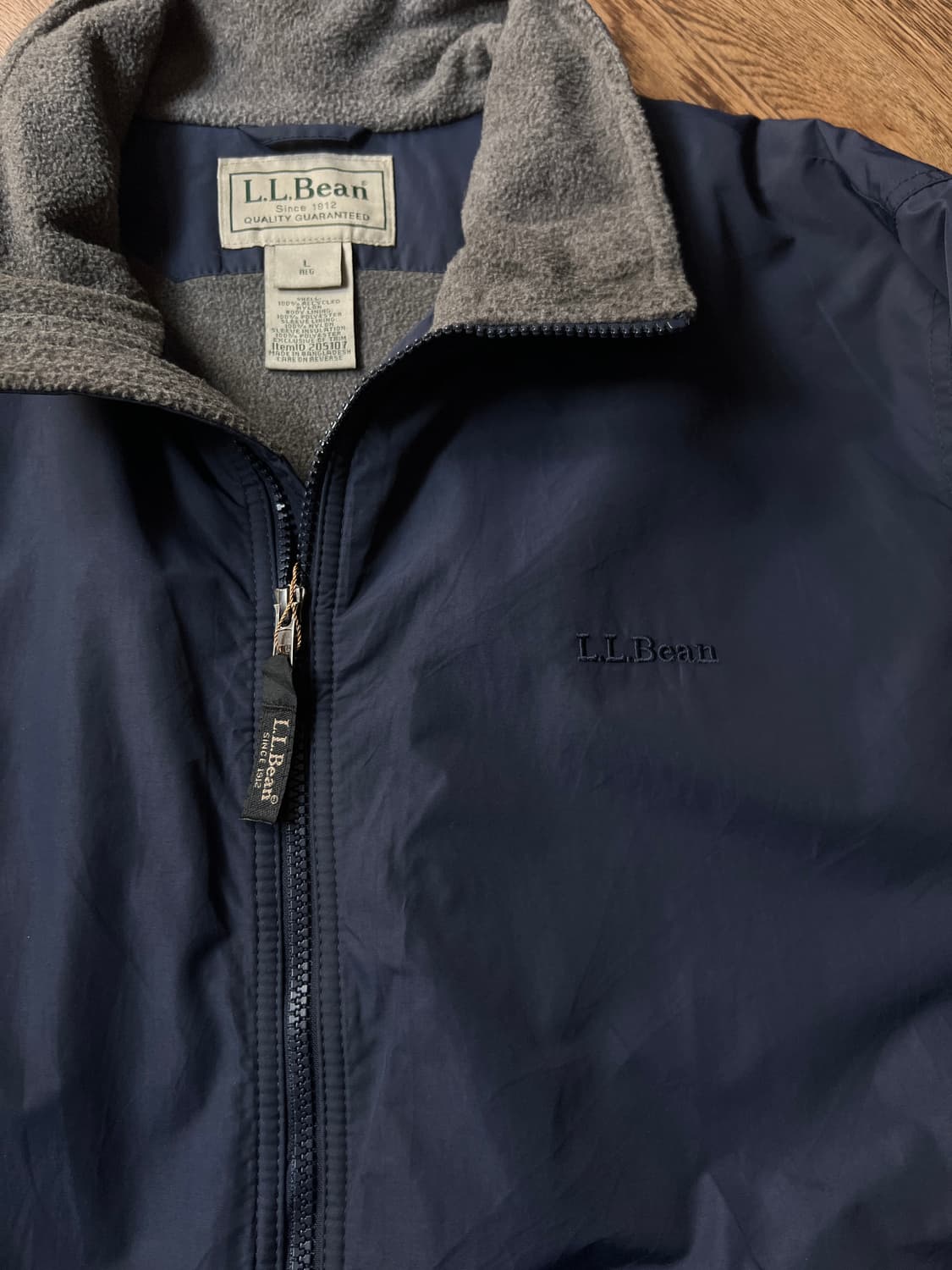 [L]엘엘빈 USA 신슐레이트 네이비 웜업 자켓 상품이미지3