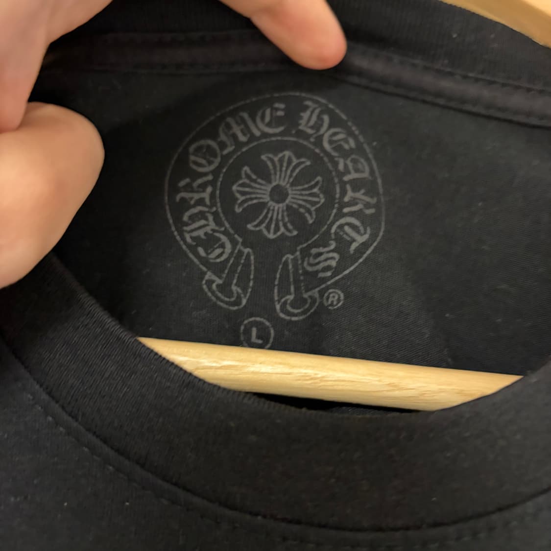 크롬하츠 라스베가스 플로랄 크로스 홀스슈 롱슬리브 긴팔 티셔츠 L 상품이미지7