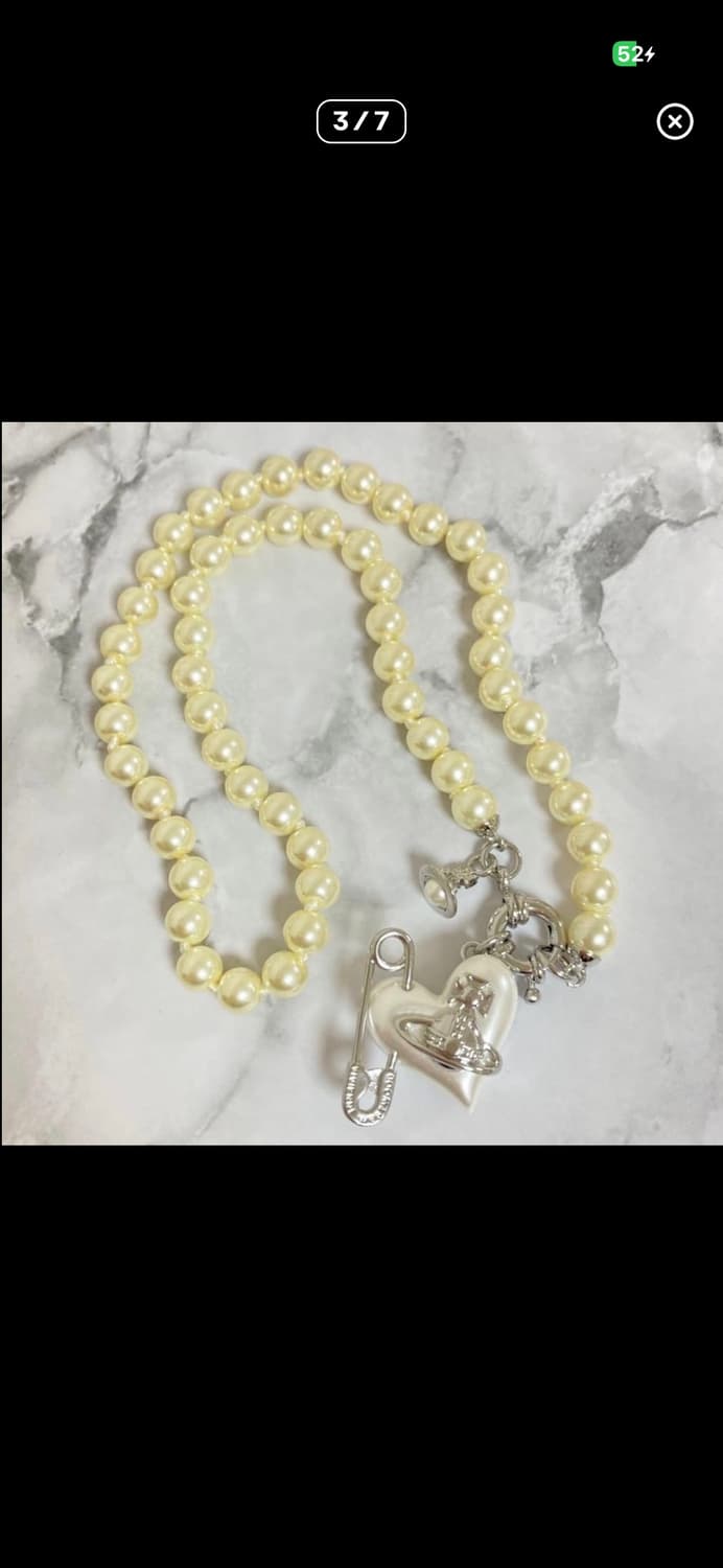 비비안웨스트우드 아카이브 오리에타 진주펄 초커 목걸이 상품이미지3