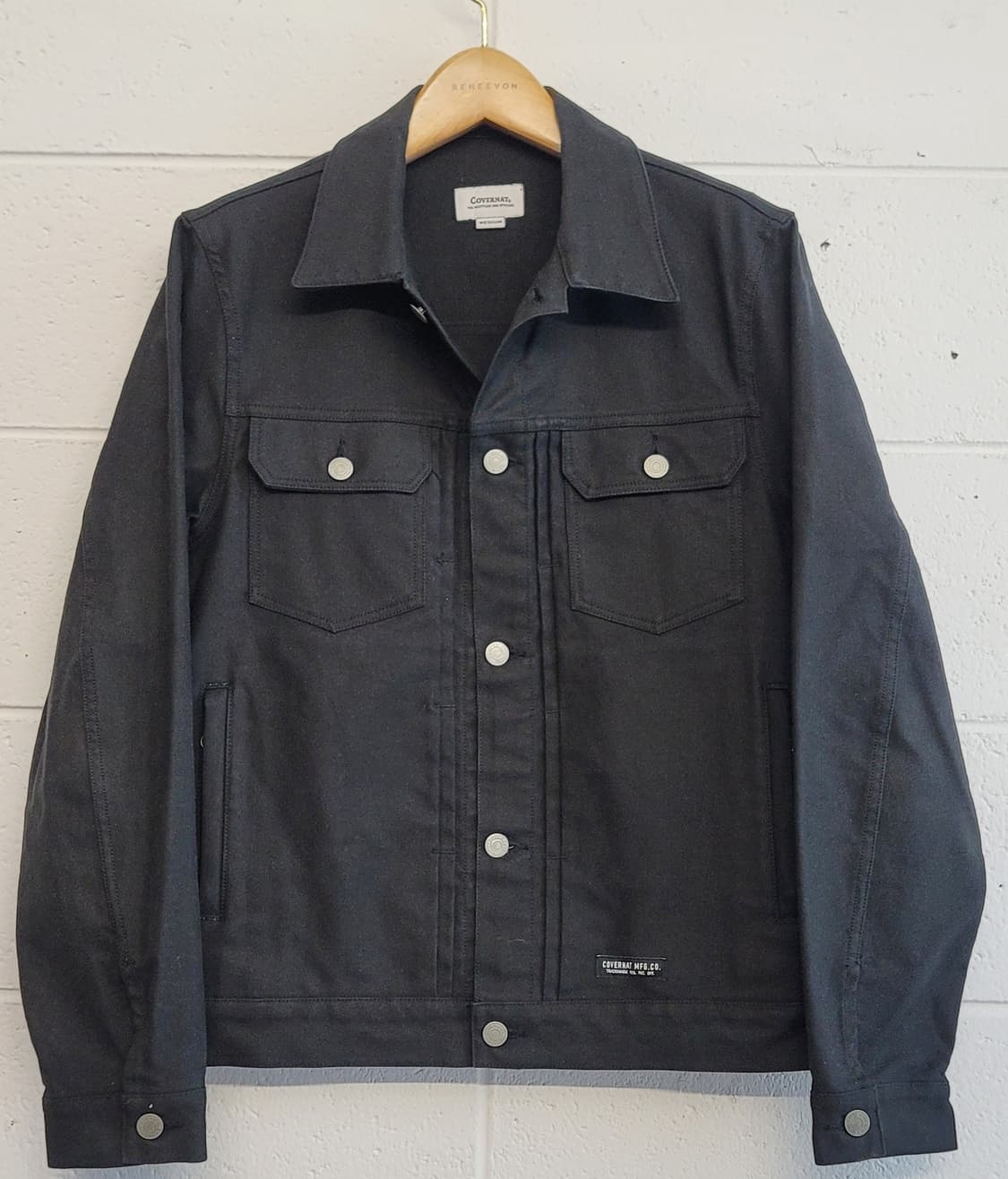 커버낫(COVERNAT) 블랙데님(흑청자켓) 트러커자켓 판매 상품이미지1