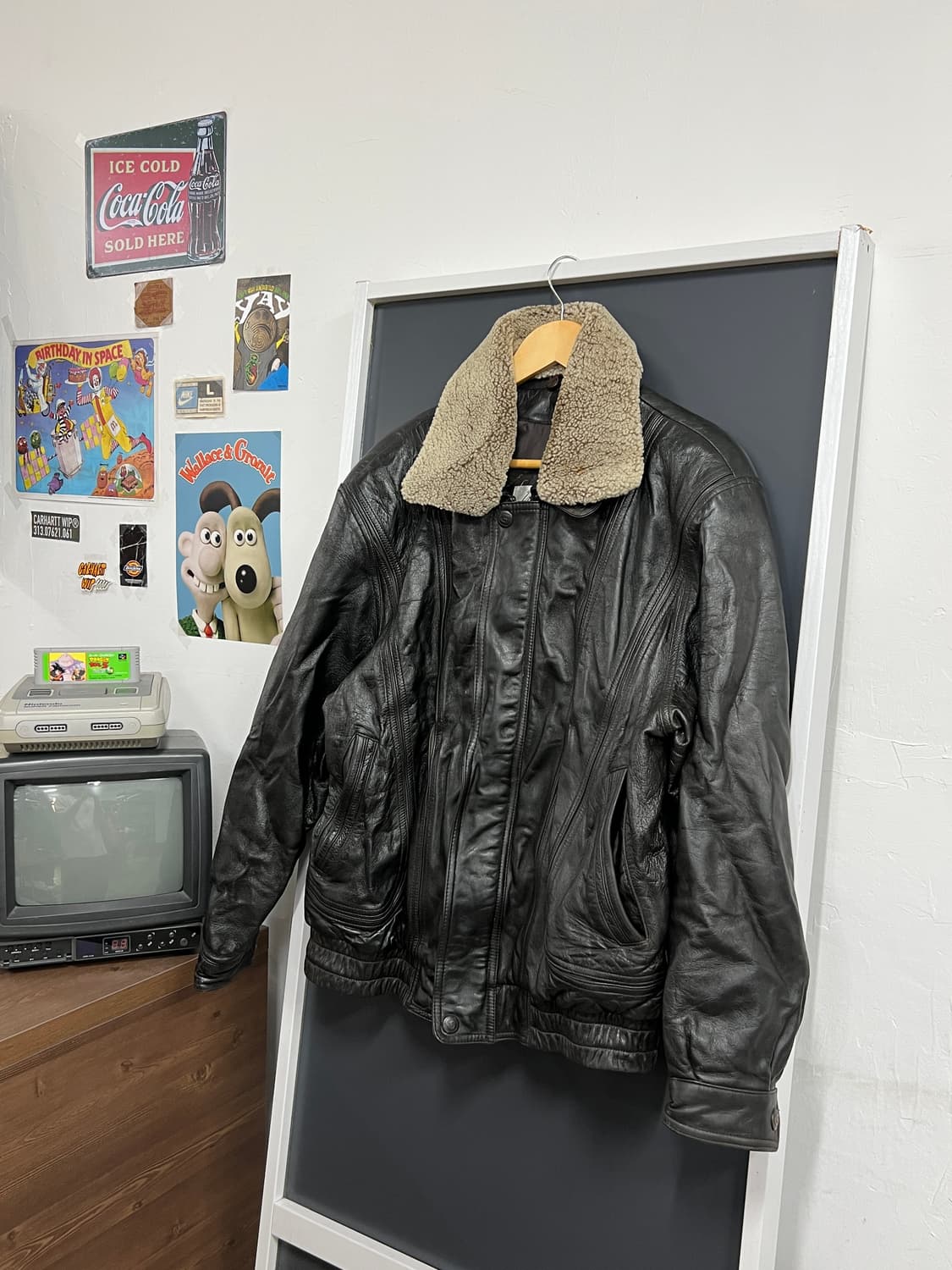 90s' IBEX Vintage 빈티지 양가죽 자켓 상품이미지1