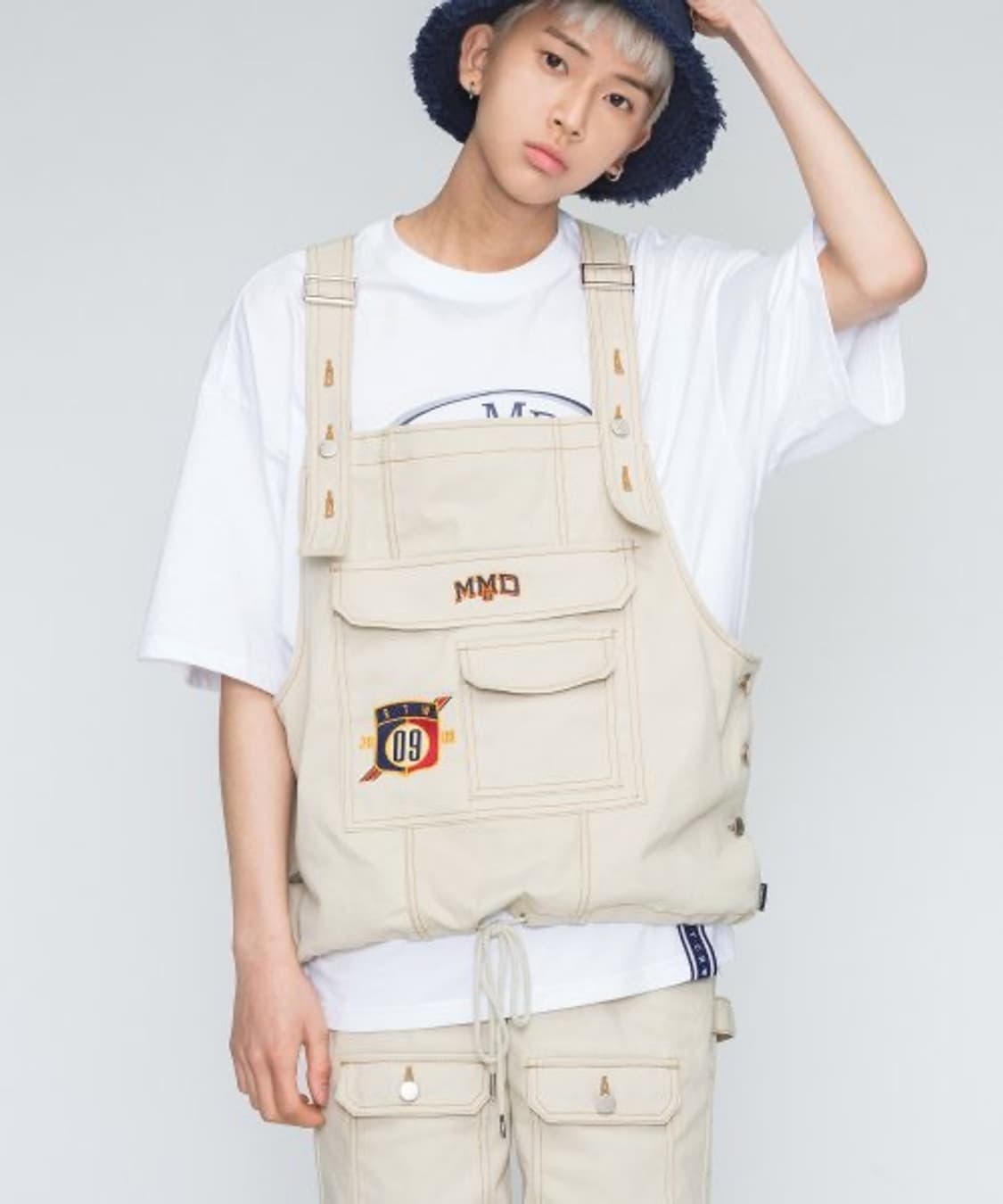 로맨틱크라운 오버롤 셋업 멜빵 바지 아이돌 무대의상  상품이미지1