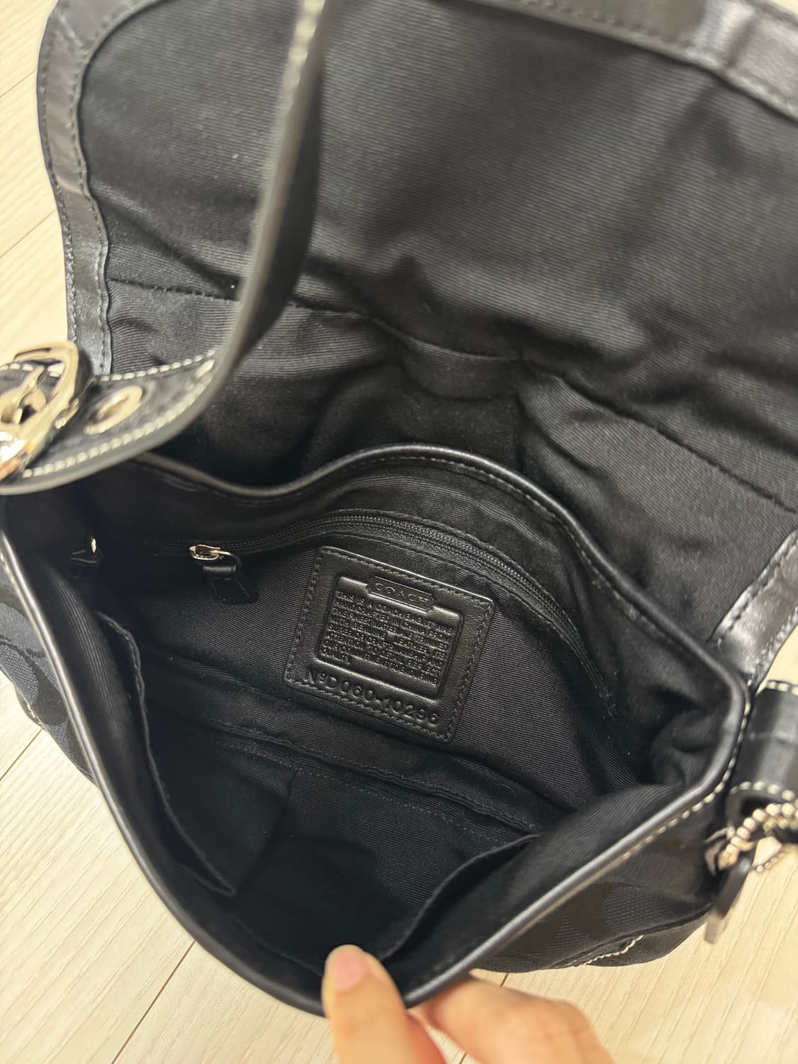 빈티지 코치 자카드 바케트백 상품이미지3