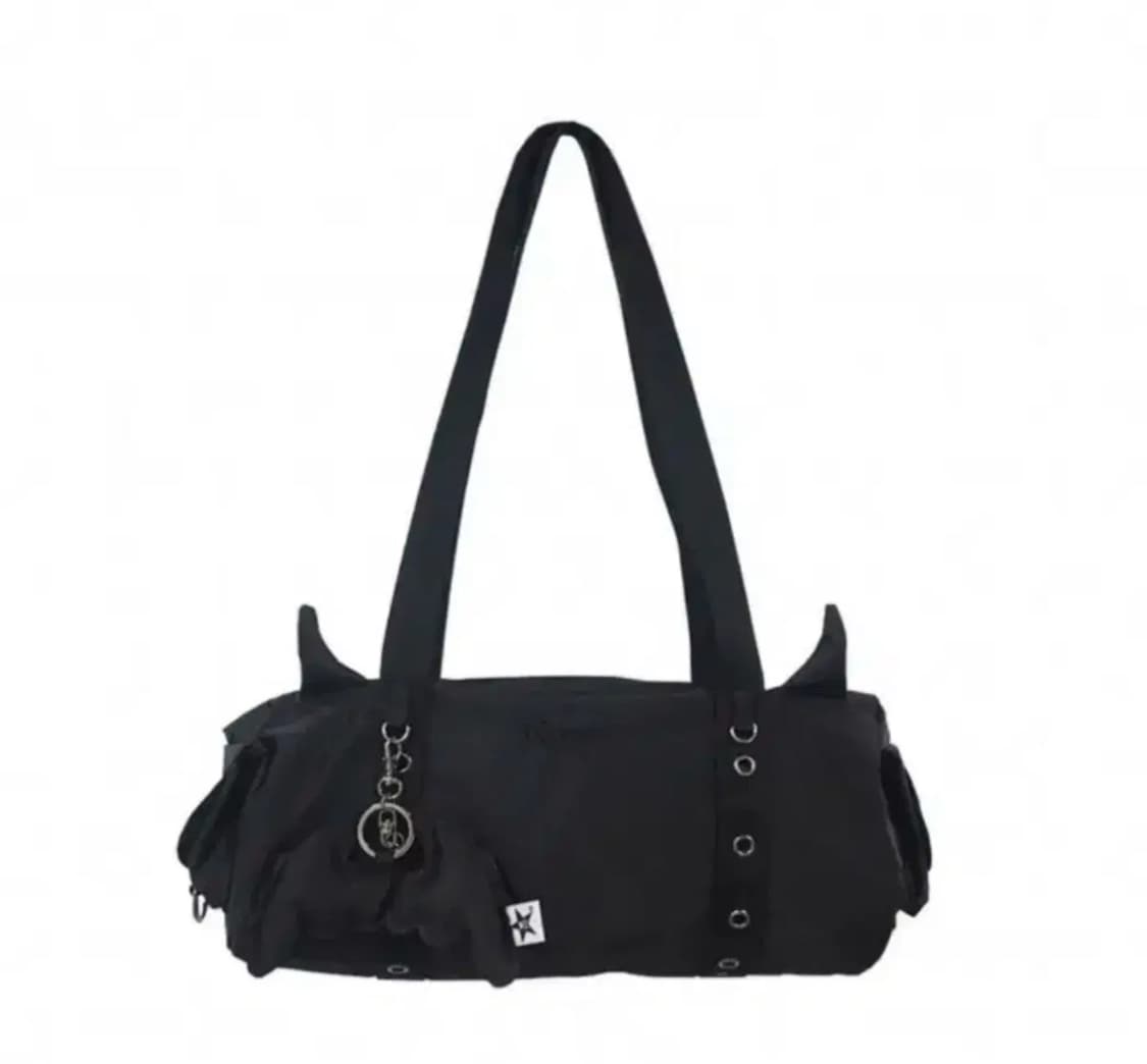 누엣 devil 악마 보스턴백 숄더백 블랙 nuyet 상품이미지1