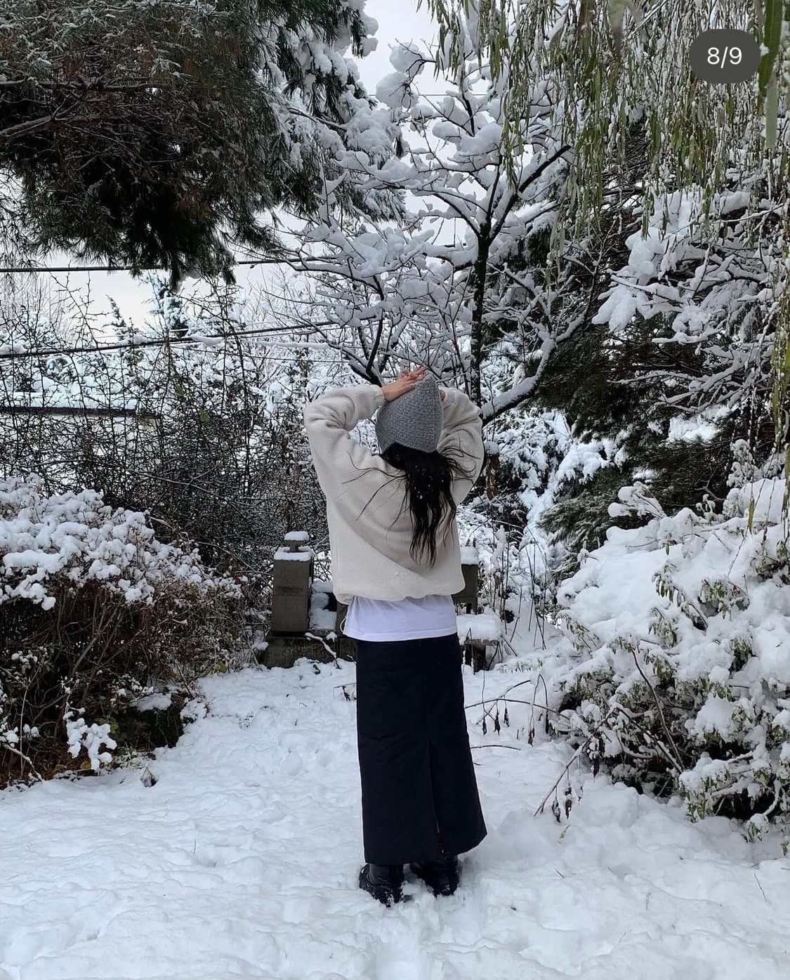 바이무드 더히어 보넷니트햇 bonnet knit hat gray 상품이미지2