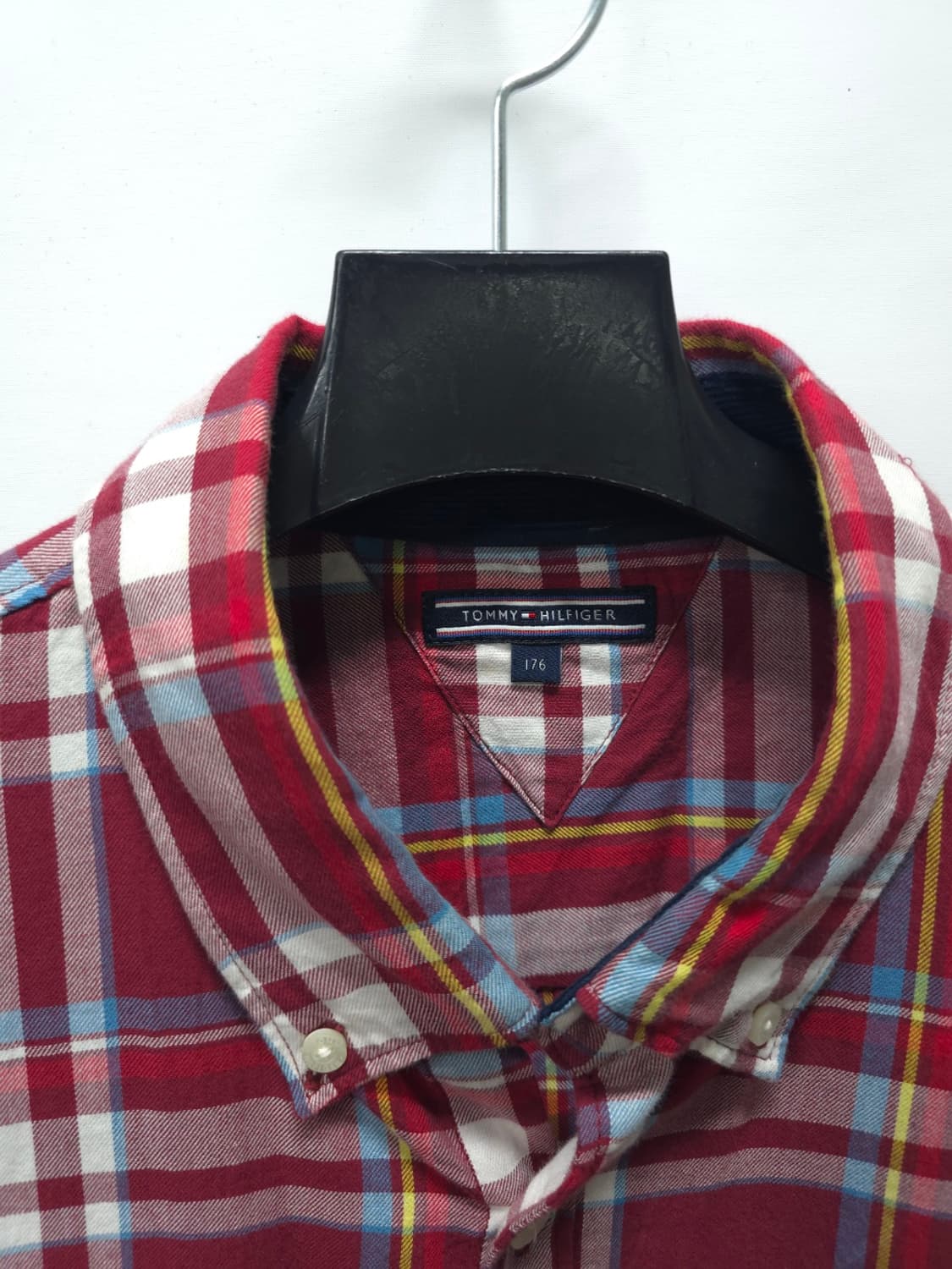 타미힐피거 가슴패치 레드체크 셔츠 (95) 상품이미지4